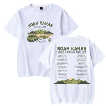 Noah Kahan Merch Sopa Sezon Kamp Turu T-shirt Unisex Crewneck Kısa Kollu Tee Kadın erkek Tişört 2023 Dünya Turu Giysi