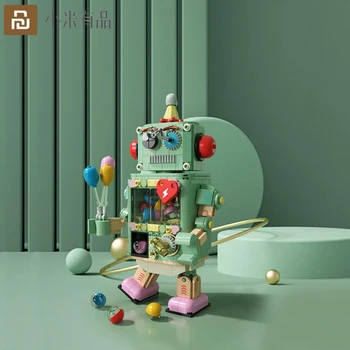 Youpin JAKİ Yapı Taşları Yumurta Büküm Robot Bulmaca Montaj Oyuncak Çocuk Çocuk doğum günü hediyesi Modeli Dekorasyon Plastik