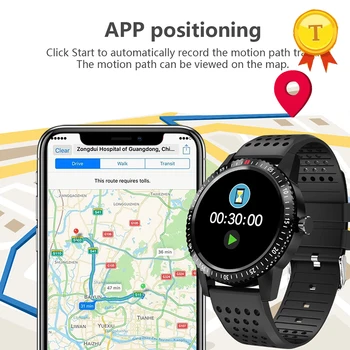 Erkek Kadın Pedometre app konumlandırma Akıllı Bant Bileklik Kalp Hızı Kan Basıncı fitnes aktivite takip cihazı Bluetooth bilezik