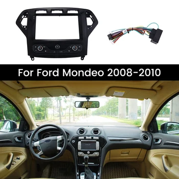 Araba Çerçeve Fasya Adaptörü Canbus Box Dekoder Ford Mondeo 2008-2010 İçin Android Radyo Dash Montaj Paneli Kiti Aksesuarları