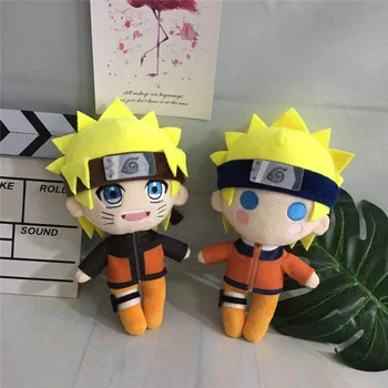 Anime Naruto Cosplay Peluş Bebek Oyuncak 20/45cm Uzumaki Sasuke Kakashi Sevimli Yumuşak dolgu yastık çocuklar için doğum günü hediyesi