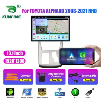 13.1 inç Araba Radyo TOYOTA ALPHARD 2008 2009-21 İçin araç DVD oynatıcı GPS Navigasyon Stereo Carplay 2 Din Merkezi Multimedya Android Otomatik