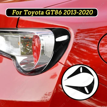 Toyota için GT86 2013-2020 2 Adet Parlak Siyah Arka Kuyruk İşık Kaş Göz Kapağı Kapak Trim Çıkartmalar Aksesuarları Tuning Araba Styling