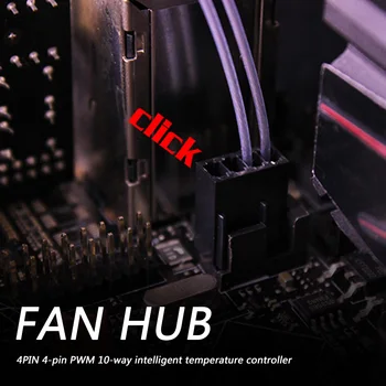 1 ila 10 4Pin PWM fanlar HUB SATA güç / büyük 4D bağlantı noktası soğutucu uzatma Splitter