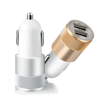 Evrensel Araba USB şarj aleti Şarj Metal Düz Cep Telefonu Evrensel Şarj 2.1 V Küçük Çelik Topu araba şarjı