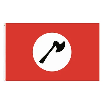 60x90 cm / 90x150 cm Sindhuhesh Bayrağı 2x3ft / 3x5ft Siyah Balta Kırmızı Afiş