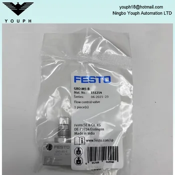 FESTO Orijinal GRO-M5-B 151214 Tek Yönlü Kontrol Akış Gaz Kelebeği
