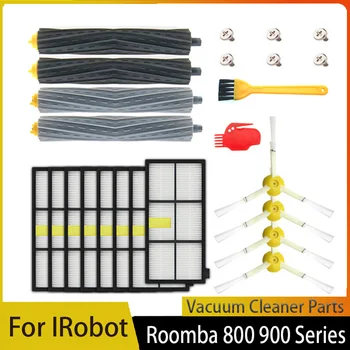 Dolaşmayan enkaz fırça iRobot Roomba 800 900 serisi için 3 kol fırça filtresi 805 860 870 880 890 960 961 980 981 985 Vakum Kısmı