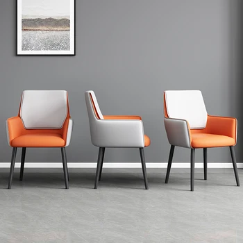 Bilgisayar İskandinav yemek sandalyesi Accent Lüks Kol Dayama Tasarımcı Mobil Sandalyeler Salonu Yemek Sedie Sala Da Pranzo Ev Mobilyaları WYH