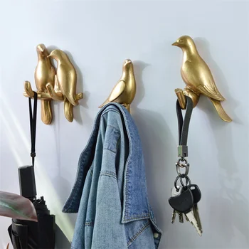 Duvar Süslemeleri Ev Aksesuarları Oturma Odası Askı Reçine Kuş askı anahtar mutfak Ceket Elbise havlu kancaları Şapka çanta askısı