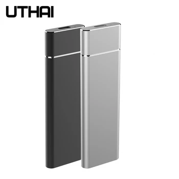 UTHAI T24 USB3. 1 Tip C M. 2 NGFF SSD Muhafaza M2 to USBC Mobil sabit disk Kutusu HDD Durumda 2230/2242/2260/2280 M2 Kablo İle
