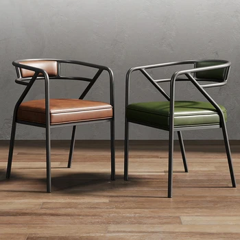 Sanatçı İskandinav Sandalyeler Ofis Salon Cafe Bar Modern Tek Kanepe Olaylar Oturma Odası Tasarım Sandalyeler Ofis Fauteuil Deri Mobilya