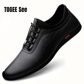 Lüks Marka erkek ayakkabıları İtalyan Hakiki Deri İş Loafer'lar Yeni nefes alan günlük ayakkabılar Açık Ayakkabı ayakkabı Mokasen