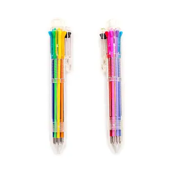 yaratıcı çok renkli tükenmez kalem için güzel Kırtasiye basın 8 renk yağ kalem Fo