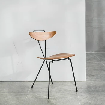 Modern Basit Endüstriyel Rüzgar Sandalye Tasarımcı Demir Yemek Sandalyesi Moda Ev Arkalığı Sandalyeler Yemek Odası Otel Sandalyeleri
