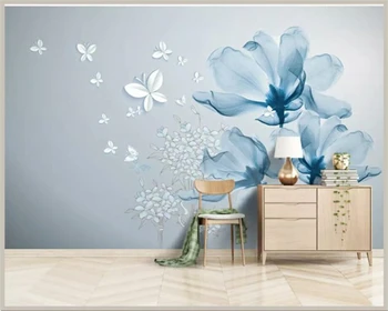 beibehang Özel ipek duvar kağıdı moda Avrupa çiçek TV arka plan duvar kağıdı ev dekorasyon kabartmak kartonpiyer duvar 3d