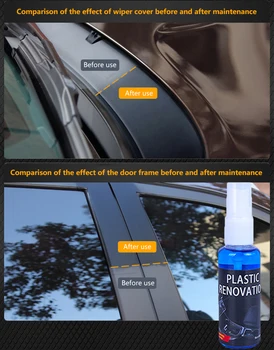 30ml Araba İç Dış Plastik Parçalar Kaplama Dekontaminasyon pasta cila Çizik Onarım Deri Yenilemek Kaplama Maddesi
