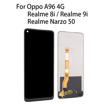 Orijinal lcd ekran dokunmatik ekranlı sayısallaştırıcı grup Yedek Parçalar Oppo A96 4G / Realme 8i / Realme 9i / Realme Narzo 50
