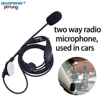 Abbree stereo jak Mini Kablolu Araba Mikrofon Harici Mikrofon PTT Taşınabilir Mikrofon K Konektörü Araba Kamyon Motosiklet ıçin