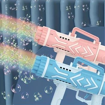 9 delikli kabarcık tabancası roketatar üfleme kabarcık oyuncak çocuk internet ünlü el bubblewithout pil kabarcık su