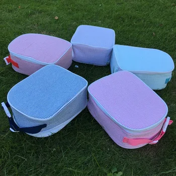 Öğrenci Öğle Yemeği Çantası Gofre Saplı çocuk Ekose Taşınabilir Yalıtım Çantası yemek kabı Alüminyum Film Piknik Yalıtım Çantası