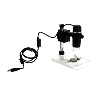Yüksek Çözünürlüklü 300X LED Dijital Mikroskop Kaldırma İskele 8 LED Destek Telefon Sistemi USB Endoskop Elektronik Büyüteç