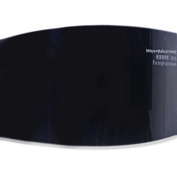1. 52x18m 5x59ft Vinil Wrap PET Destek Parlak Kristal Karbon Fiber Araba Parçaları Tamir Edilebilir Piyano Siyahı