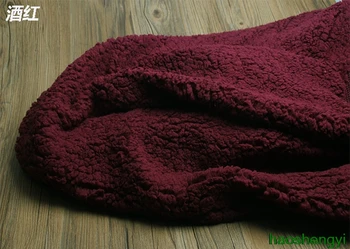 DIY el yapımı kuzu pamuk yün kumaş, high-end pijama bebek bez bebek giyim kumaş