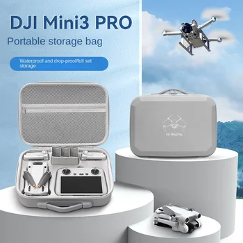 Drone Saklama Torbaları Aksesuarları DJI Mini 3 Pro Ekran Uzaktan Kumanda ile Koruyucu omuzdan askili çanta Taşınabilir PU Kılıf