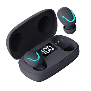 S9 Bluetooth Kulaklık Açık Spor Kablosuz Kulaklık 5.2 Şarj Kutusu İle Güç Ekran Dokunmatik Kontrol Kulaklık Kulakiçi