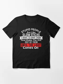 Aptal Insanlar Gibi Kızdırma Sopa Komik Hediye Ebeveyn-çocuk erkek Takım T-shirt Tee Gömlek Pamuk Çocuk Çocuk Erkek Kız T-shirt