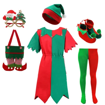 Yeni Yıl Noel Aile Parti Kıyafetleri Kadın Erkek Erkek Kız Aile Eşleştirme giyim setleri Anne Çocuk Aile Bak palyaço kostümü