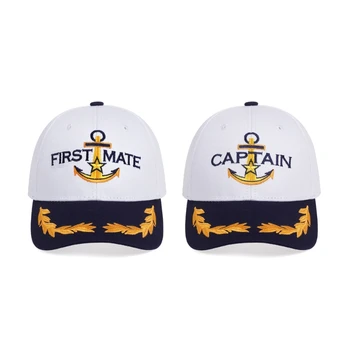 Denizci Gemi Tekne Kaptan beyzbol şapkası Yetişkin Çocuklar Donanma Deniz Outdoorsport Şapka