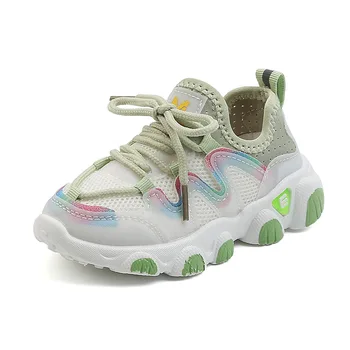 COZULMA 2021 Çocuk spor ayakkabı Erkek Kız Nefes Moda Ayakkabı 1-6 Yıl Çocuklar Yumuşak Alt Hava Mesh koşu ayakkabıları
