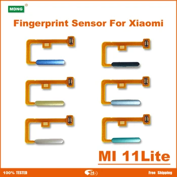 Orijinal Xiaomi Mi 11 Lite Güç Düğmesi Parmak İzi Sensörü Flex Kablo Yedek Onarım Parçaları