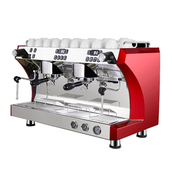 Espresso Grubu 2 Ticari Otomatik Makineler Makinesi Espresso Profesyonel Çift Makineleri Kahve Makinesi Yapma 3 Kahve Makinesi