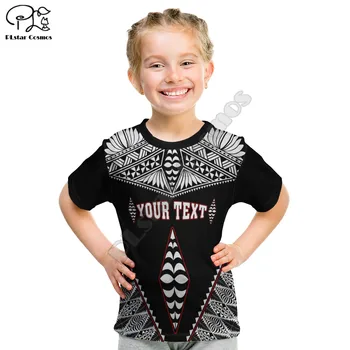 Özel Kişiselleştirilmiş Kolisi Tonga T Shirt Çocuk 3D Baskılı T Shirt Yaz Çocuk T-shirt Erkek Kız Unisex Büyük Boy Gömlek Tops