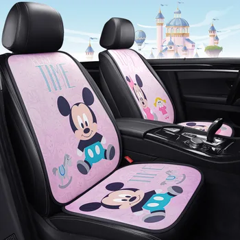Disney Mickey Mouse Otomobil Koltuğu Kapakları Kawaii kaplamalı yastık Sevimli Nefes Anti Kayma Moda Yastık Aşınmaya Dayanıklı Yıkanabilir