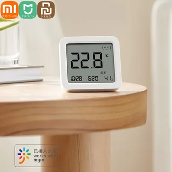 Xiao mi mi jia akıllı LCD Bluetooth termometre 3 kablosuz elektrikli Dijital Higrometre sıcaklık hu mi dity Sensörü Ile mi ev APP