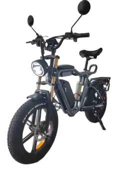 Ingkofastrider 52V22Ah Lityum Pil Tam Süspansiyon Hidrolik Fren 1000W Motor yolun elektrikli kalın tekerlekli bisiklet