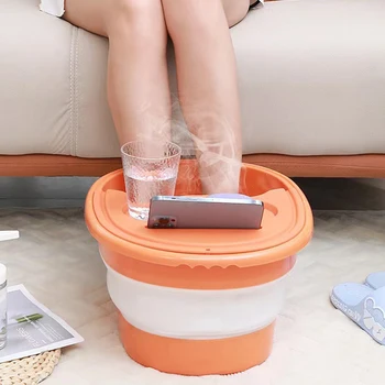 Ev Seyahat için Plastik Ayak Banyosu Kovası Taşınabilir Ayak ıslatma Kovası