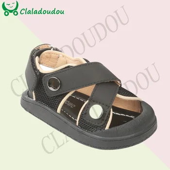 12-16cm Marka çocuğun Yaz Yumuşak Kapalı Ayak Sandalet, katı Örgü Açık Rahat Sandalet 0-3years Yürümeye Başlayan Kız Bebek Plaj Sandalet