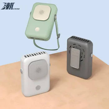 Youpin Chao Mini El Boyun Fanı Koku ile Yaratıcı Aromaterapi Seyahat Taşınabilir Elektrikli Fan Ev Ofis için Açık
