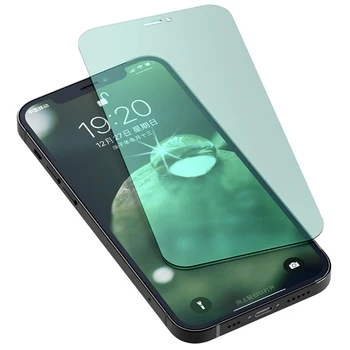 1-4 Adet Anti yeşil ışık Ekran Koruyucu Cam iphone 14 Pro 13 12 Mini 11 X XS Max XR SE 2022 7 8 Artı Temperli Cam filmi