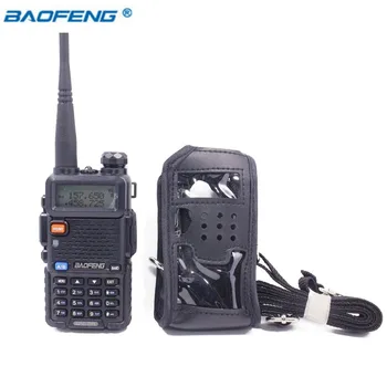 BaoFeng Walkie Talkie Deri Yumuşak Kılıf Kapak BAOFENG Taşınabilir Amatör Radyo UV-5R UV-5RA UV-5RE DM - 5R Artı İki Yönlü Telsiz