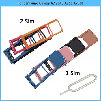 Samsung Galaxy A7 2018 A750 A750F SIM Kart Yuvası SD Kart Tepsi Tutucu Adaptörü Sım Kart Tek Çift