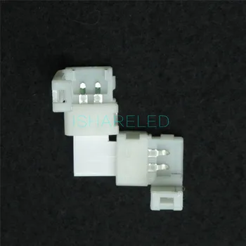 10 adet 3528 8mm L T + Şekil Adaptörleri pcb LED Şerit Konnektörler lehimleme Yok