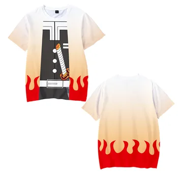 Iblis avcısı Baskı Kısa Kollu T-shirt Rahat Kısa Kollu T Shirt Unisex Karikatür En Tees Anime Çocuklar Tshirt 2023 Yeni