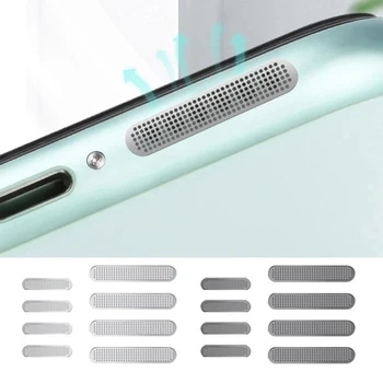 Dayanıklı Metal Anti Toz Net Çıkartmalar için Uyumlu iPhone12/13 iPad telefon hoparlörü tozluk Koruma Trompet Kiti