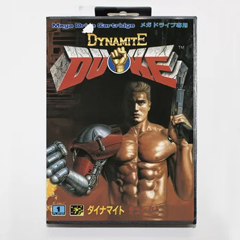 Dinamit Duke Oyun Kartı Perakende Kutusu İle 16bit MD Sepeti Sega Mega Sürücü / Genesis Sistemi